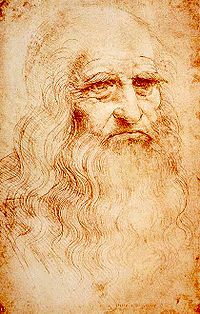 Imagem do autorretrato de Leonardo Da Vinci