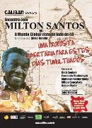 "Cartaz do filme "Encontro com Milton Santos", de Silvio Tendler