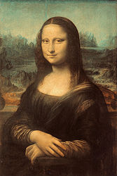 leo sobre tela de a "Mona Lisa", de Da Vinci