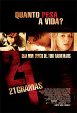 Cartaz do filme "21 gramas", de Alejandro Gonzlez-Irritu