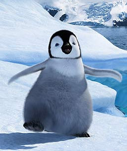 Cena do filme "Happy Feet o o pinguim", de George Miller